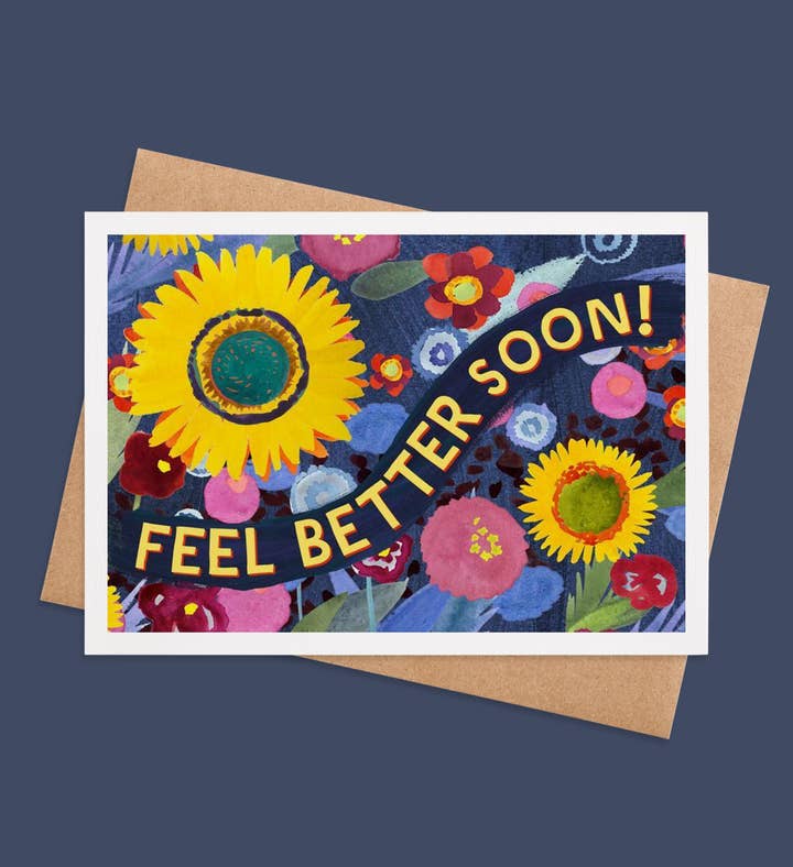 Sunshine Embrace Get Well Greeting Card Image