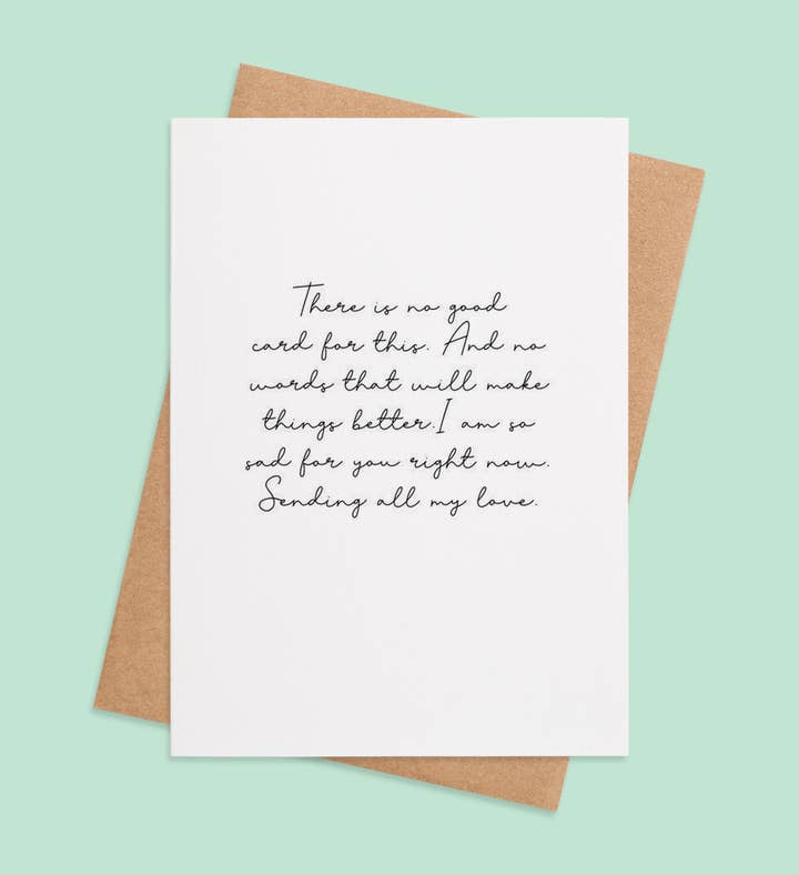 Beyond Words Of Comfort Sympathy Greeting Card Image