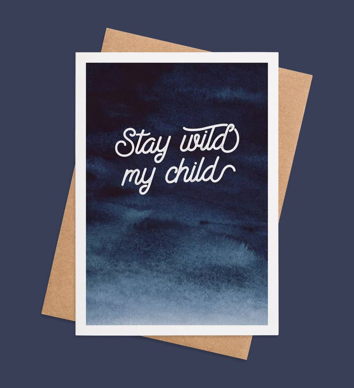 Whimsical Wildness Graduation Greeting Card Image