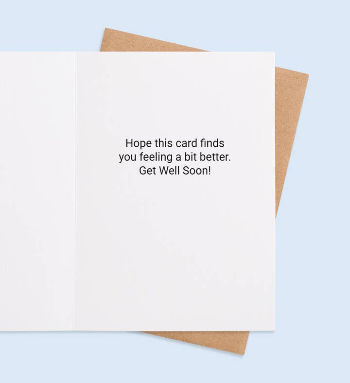 Umbrella Of Comfort Get Well Greeting Card Inside Image