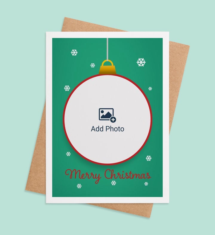 Holly Jolly Memories Photo Greeting Card