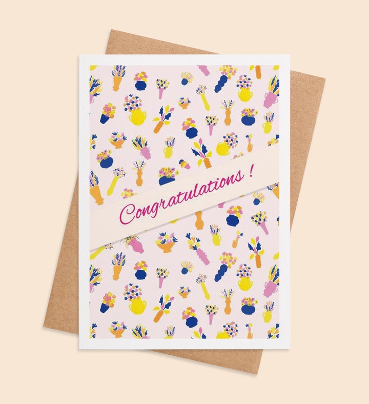 Blooms Of Joy Congratulations Greeting Card