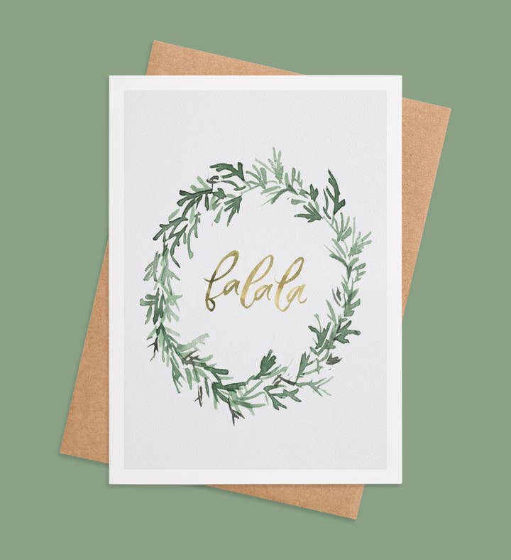 Falala Festivities Christmas Greeting Card Image
