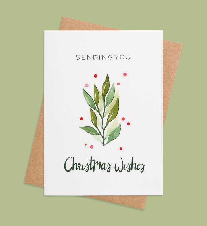 Joyful Greenery Christmas Christmas Greeting Card Image