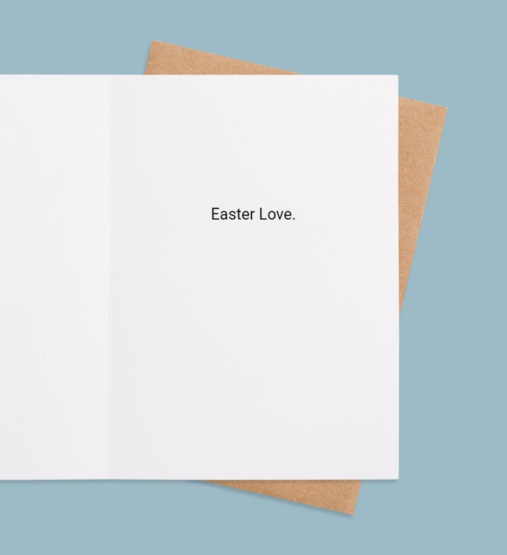 Eggstra Special Photo Greeting Card Inside view