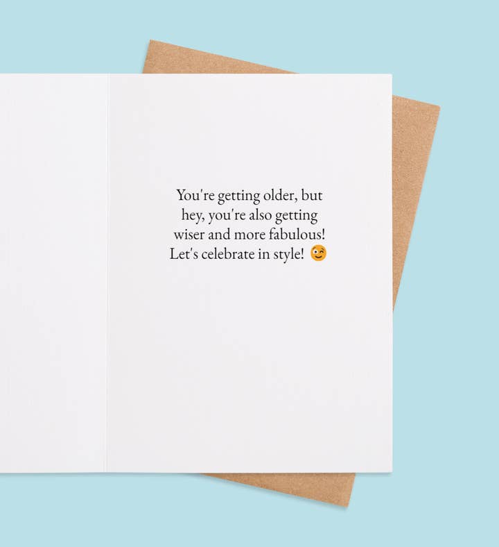 Fabulous Birthday Revelry Birthday Greeting Card Inside Image