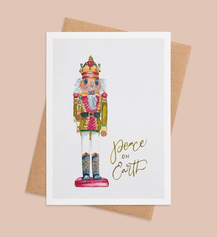 Nutcracker Holiday Harmony Christmas Greeting Card Image