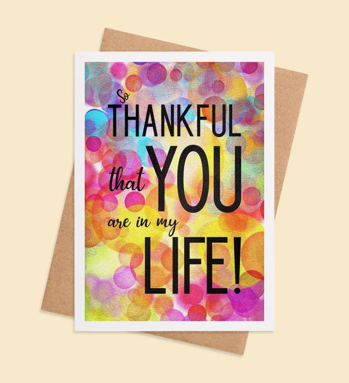 Grateful Heartbeats Birthday Greeting Card Image