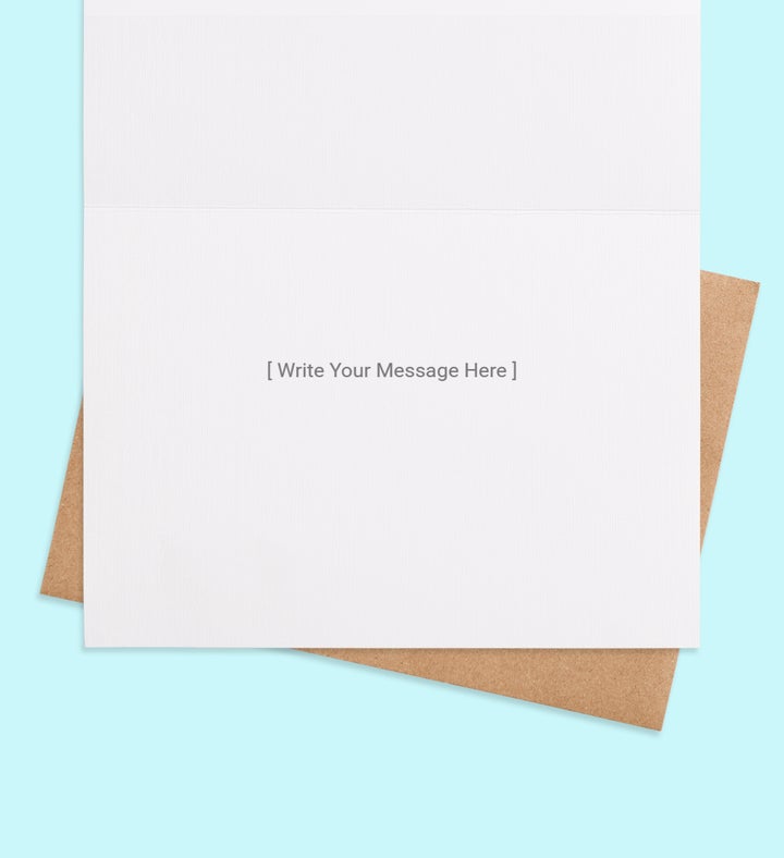 Bunny Happy Parade Greeting Card Inside view