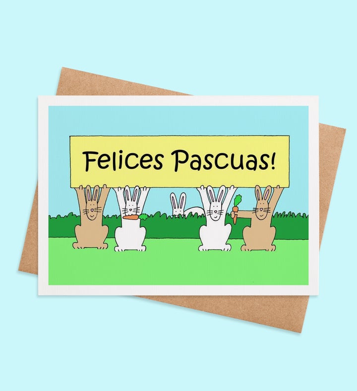 Bunny Happy Parade Greeting Card
