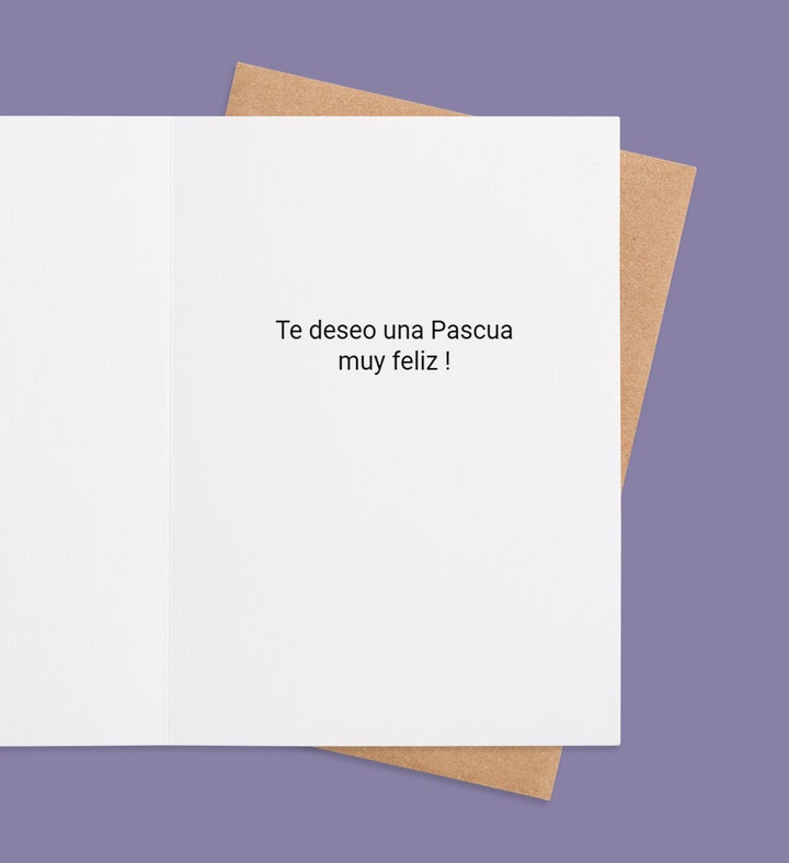 Eggstra Special Greeting Card Inside view