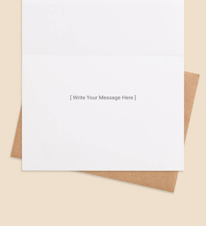 Golden Gratitude Thank You Greeting Card Inside Image