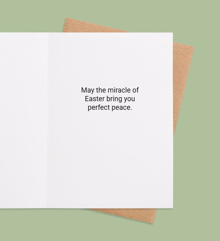 Risen In Bloom Greeting Card Inside view