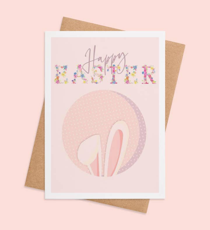 Bunny Hugs And Spring Love Easter Greeting Card Image