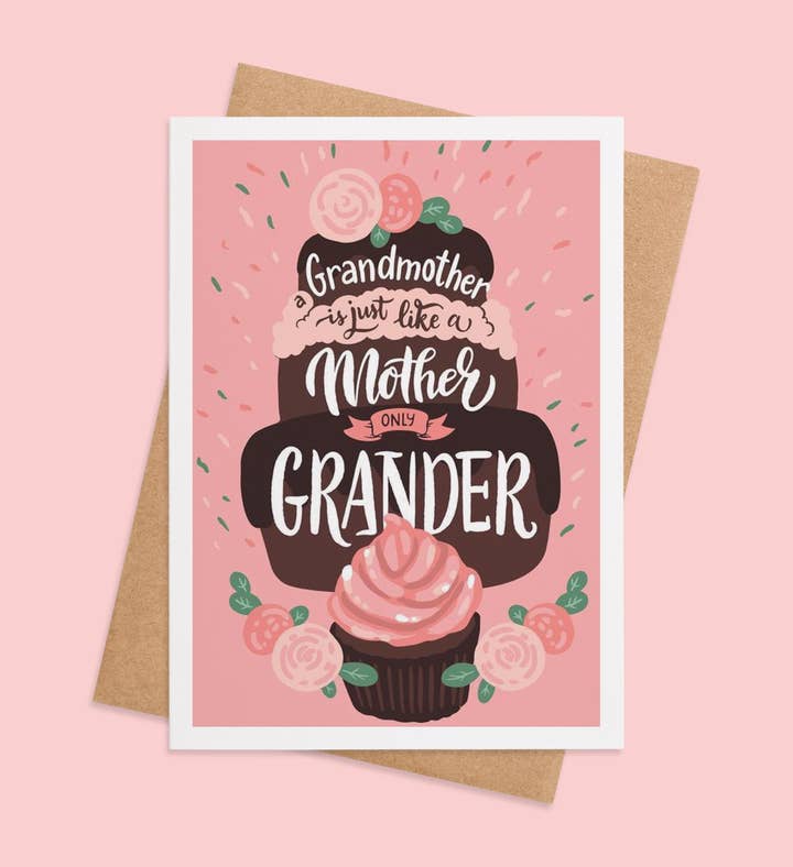 Granny Sweet Embrace Mothers Day Greeting Card Image