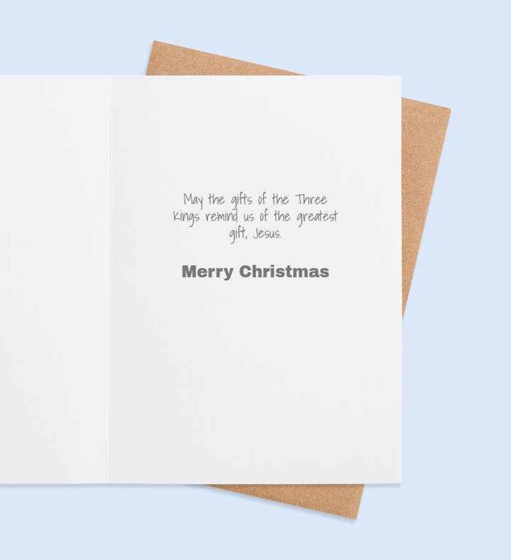 Kings Of Wonder Christmas Greeting Card Inside Image