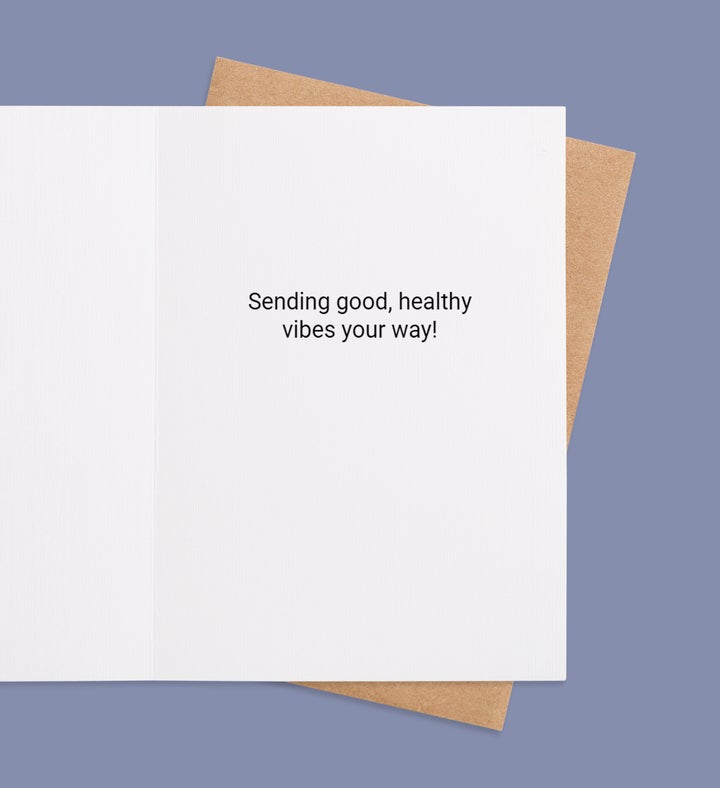 Blooms Of Wellness Get Well Greeting Card Inside view