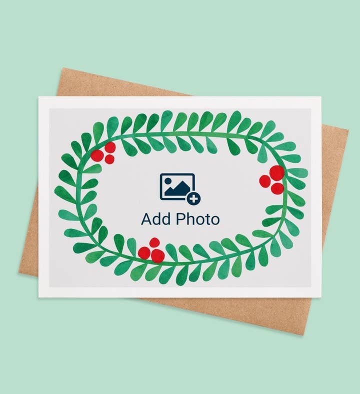 Holiday Harmony Christmas Photo Greeting Card Image