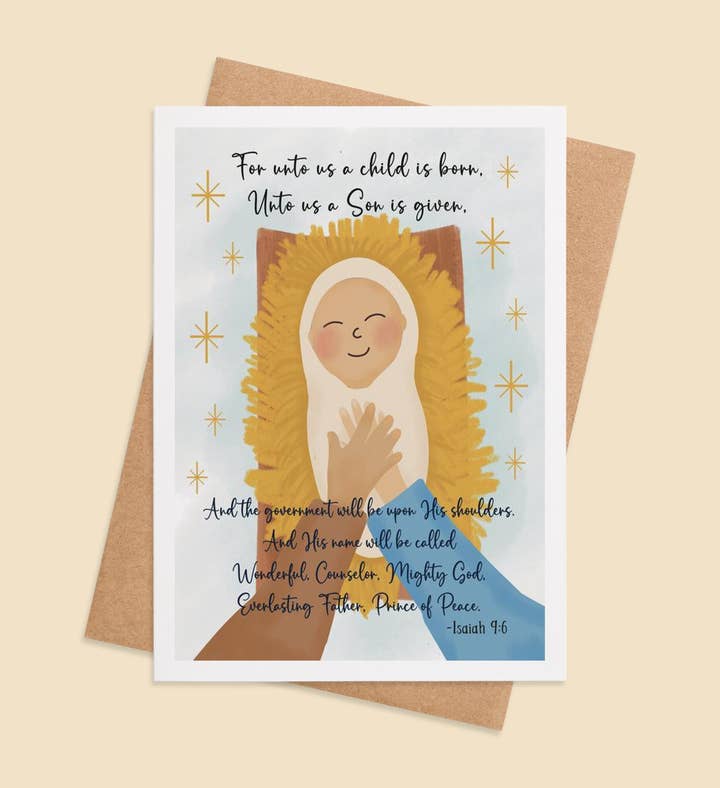 Halo Of Hope Christmas Greeting Card Image