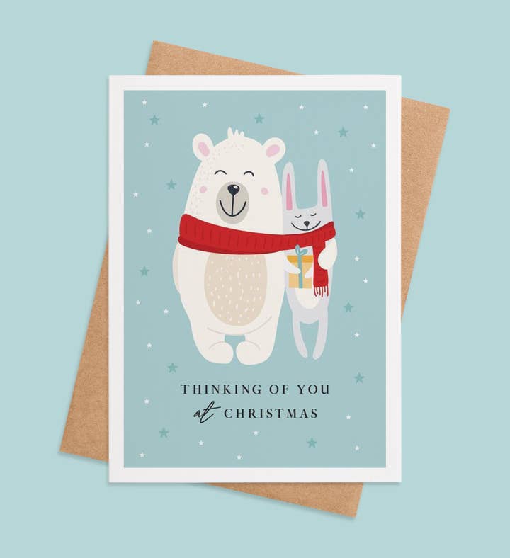 Furry Festive Friends Christmas Greeting Card Image