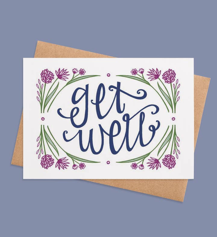 Blooming Get Well Wishes Get Well Greeting Card Image