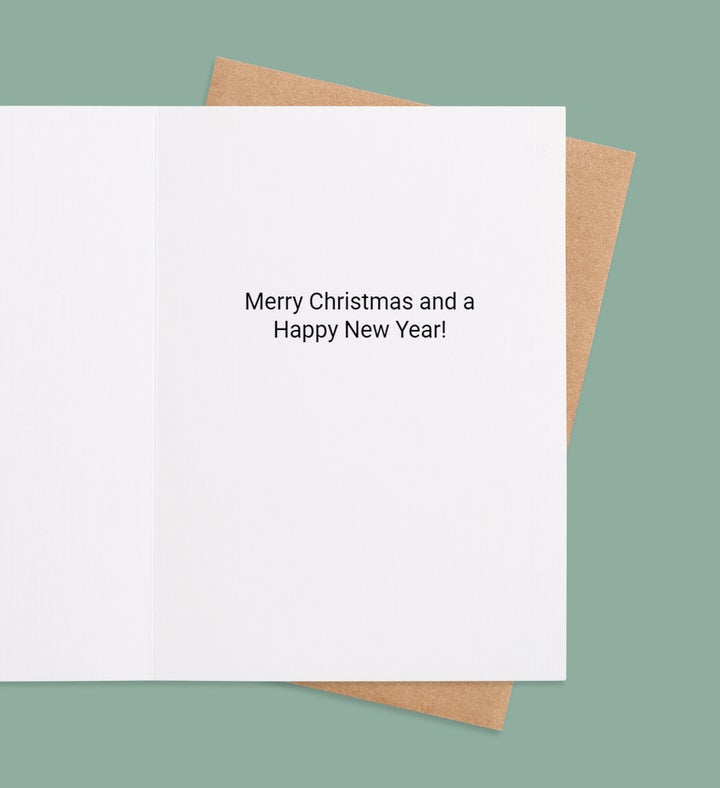 Festive Greetings Of Cheer Greeting Card Inside view