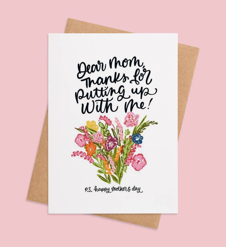 Mom Floral Gratitude Mothers Day Greeting Card Image