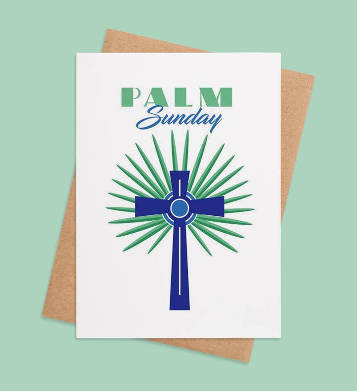 Palms Of Blessing Easter Greeting Card Image