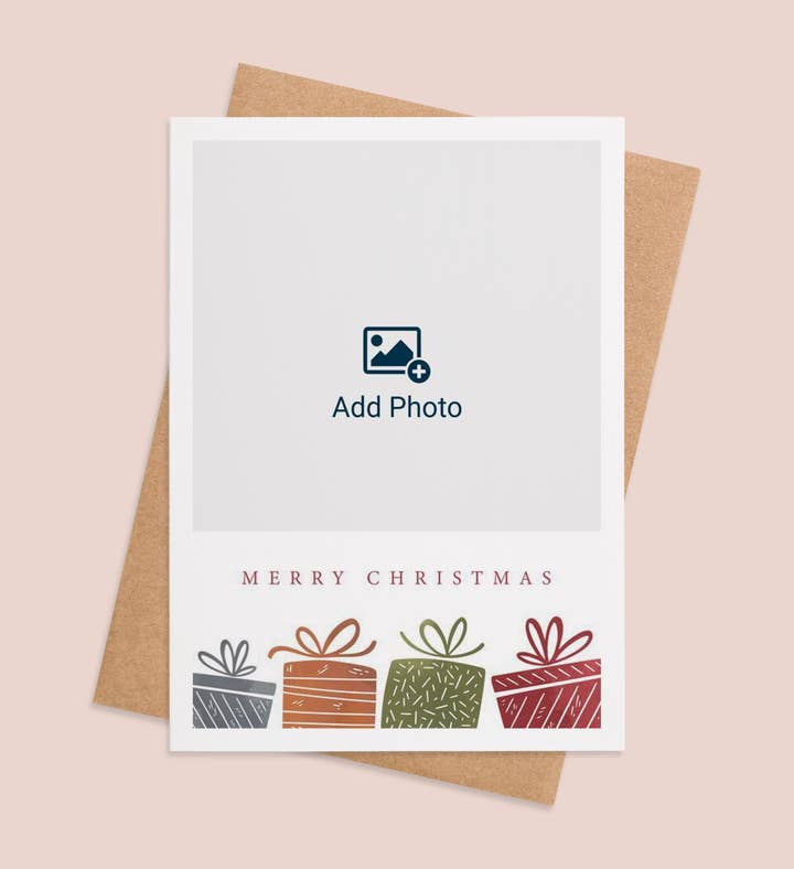 Present Joys Of Christmas Christmas Photo Greeting Card Image