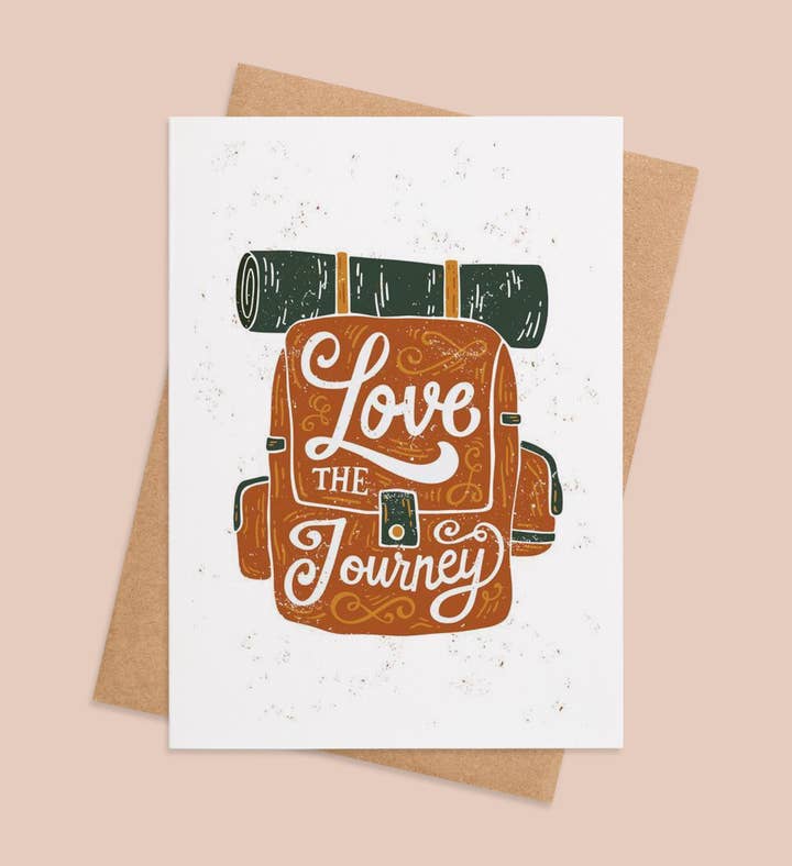 Wanderlust Wonders Graduation Greeting Card Image