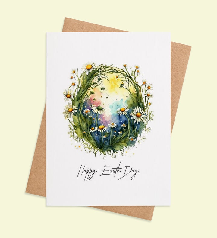 Daisy Dreamscape: A Celebration Of Nature Birthday Greeting Card Image