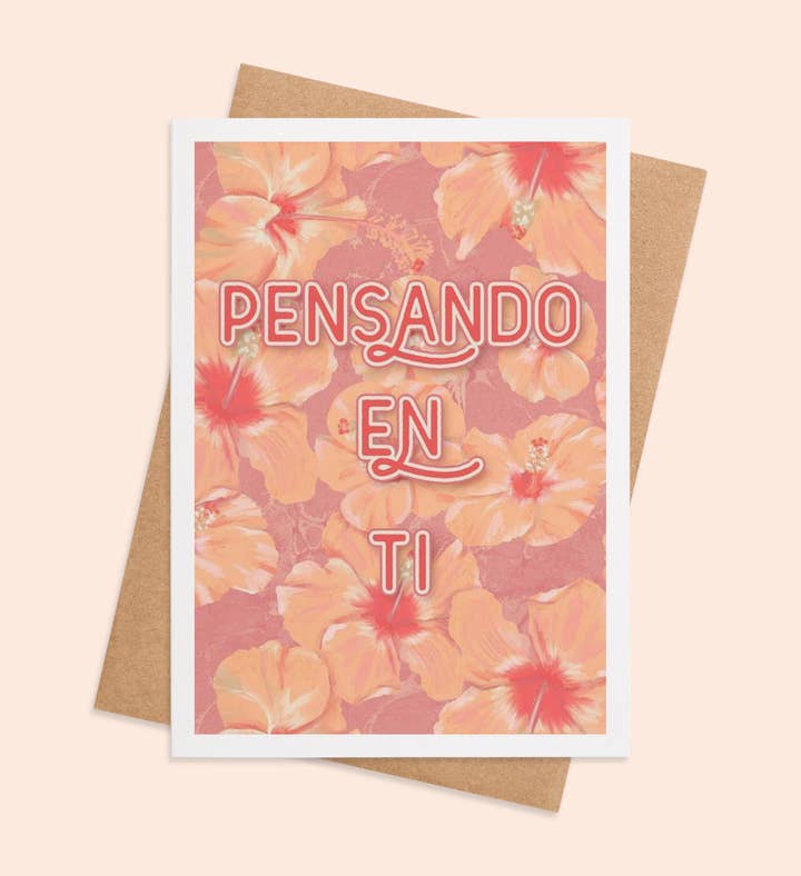 Hibiscus Hugs And Heartfelt Thoughts Get Well Greeting Card Image