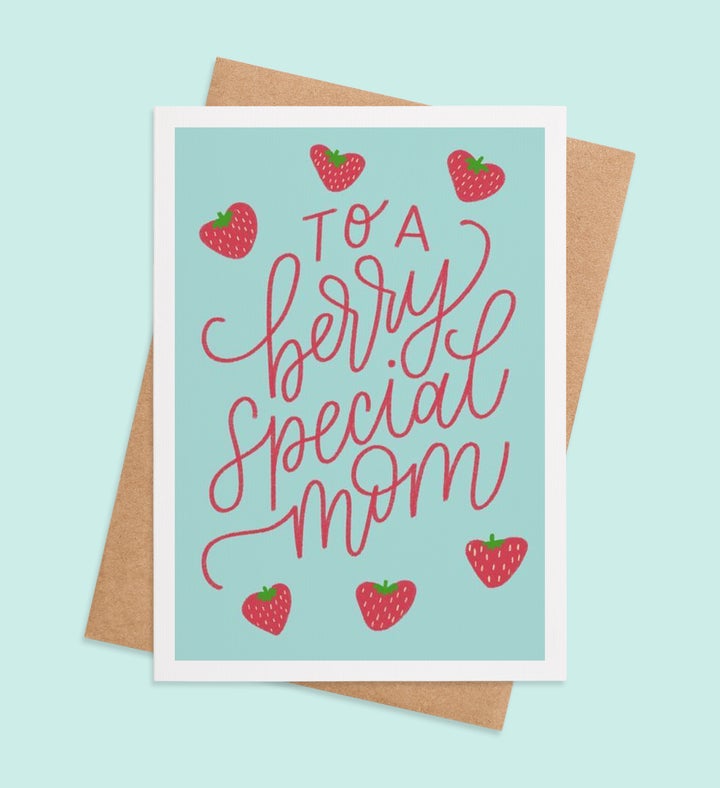 Berry Best Mom Birthday Greeting Card