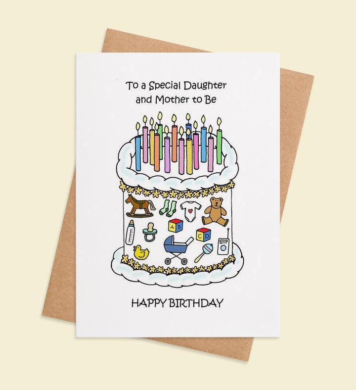 Motherly Cakeception Birthday Greeting Card
