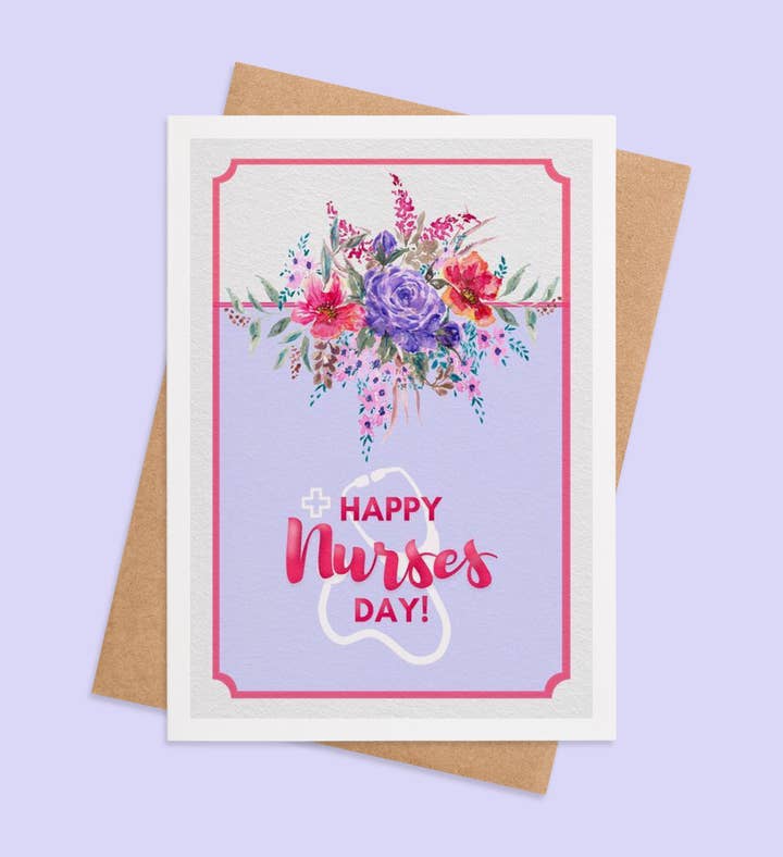 Blooming Caregivers Nurses Week Greeting Card Image