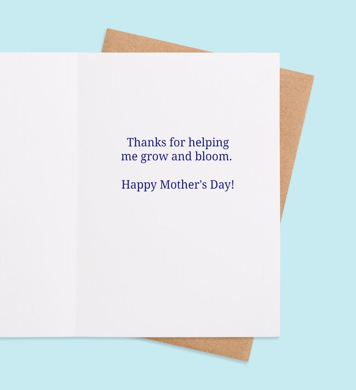 Mom Floral Blessing Mothers Day Greeting Card Inside view