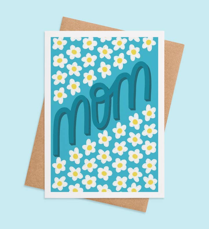 Mom Floral Blessing Birthday Greeting Card Image