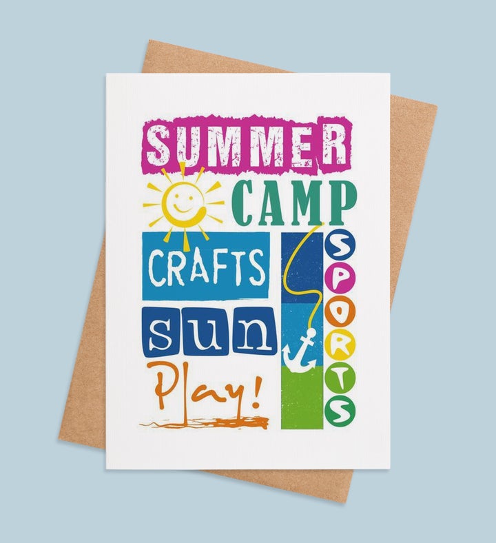 Sunny Camp Adventures Just Because Greeting Card
