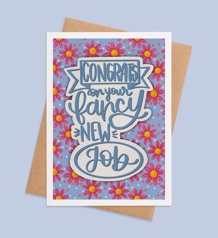 Fancy Job Fiesta New Job Greeting Card