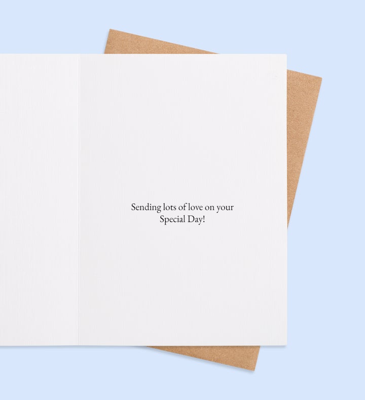 Mom Floral Embrace Birthday Greeting Card Inside view