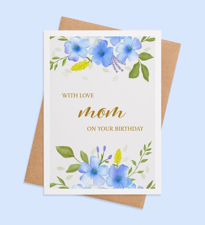 Mom Floral Embrace Birthday Greeting Card