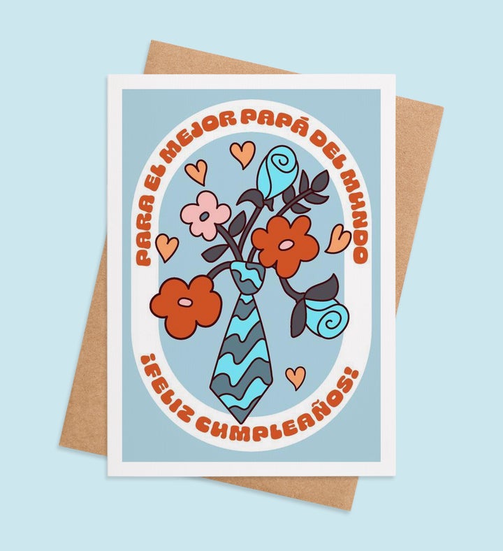 Floral Ties & Love Birthday Greeting Card Image