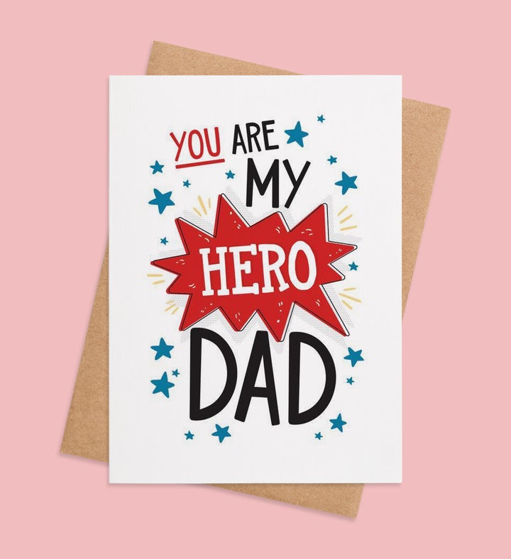 Heroic Heartstrings Fathers Day Greeting Card
