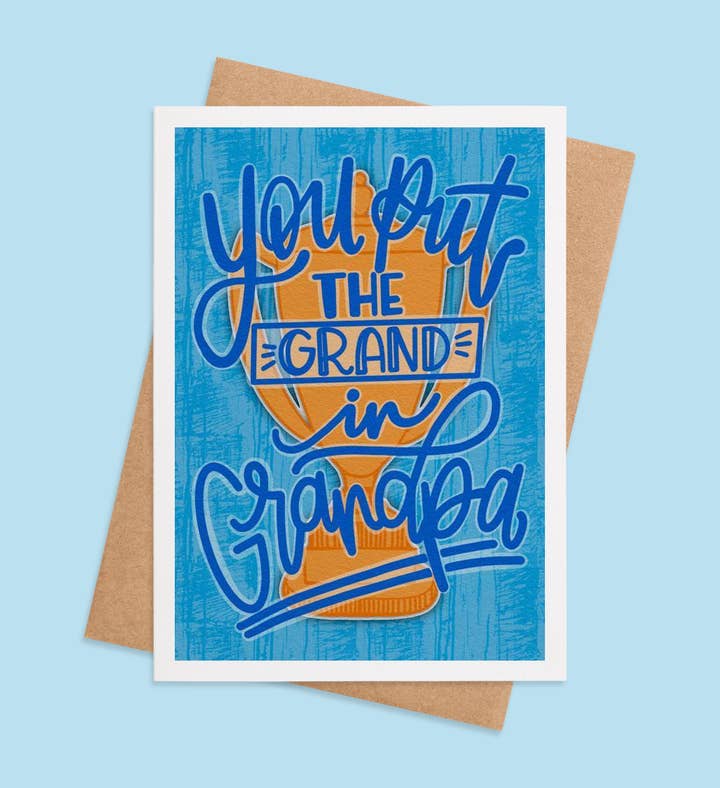 Grand Champion Grandpa Birthday Greeting Card Image