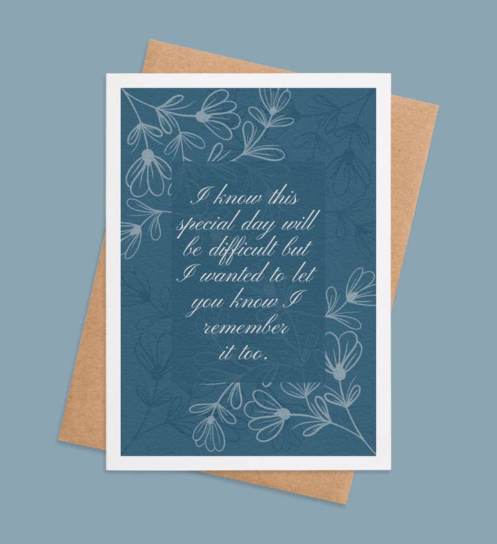 In Loving Remembrance Sympathy Greeting Card Image