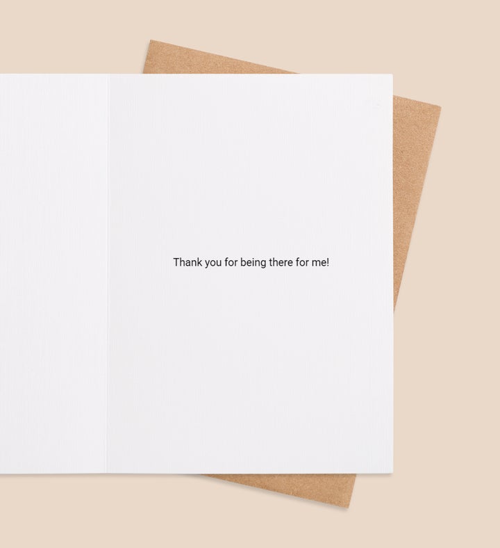 A Grateful Heart For My Brother Thanksgiving Greeting Card Inside view