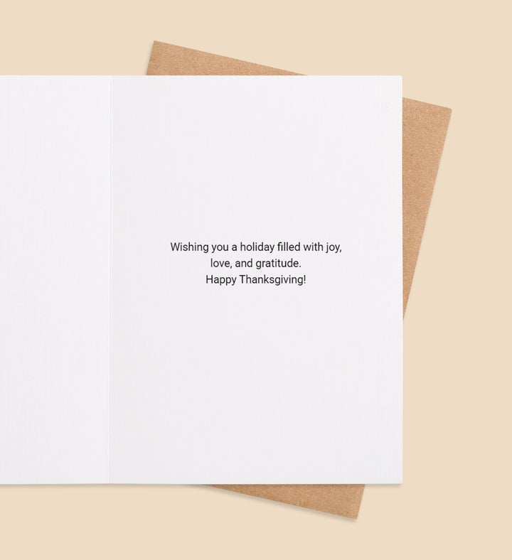 Harvest Whimsy Thanksgiving Greeting Card Inside Image