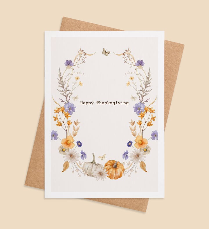 Harvest Whimsy Thanksgiving Greeting Card Image