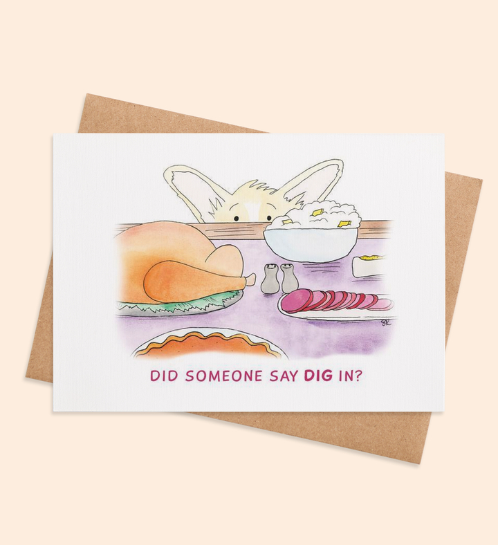 Feastful Eyes Greeting Card