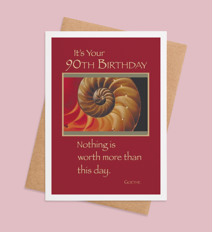 Golden Spiral of Celebration Greeting Card